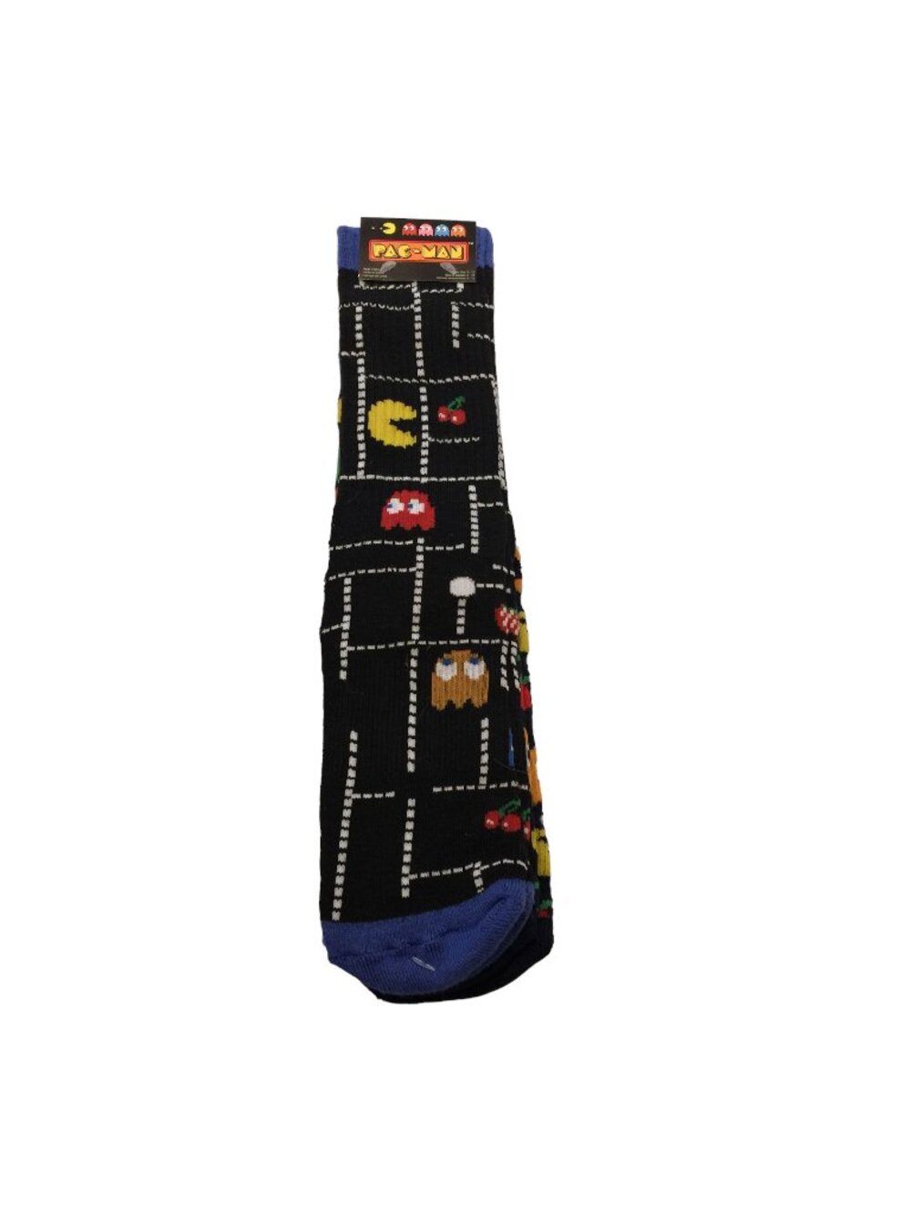 PAC-MAN Men's Crew Socks Size 6-12 Game Board Likeness Cherries